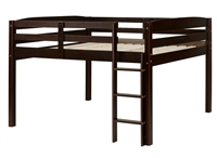 Tribeca Full Size Junior Loft Bed - Cappuccino Finish