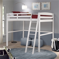 Tribeca Twin High Loft Bed White