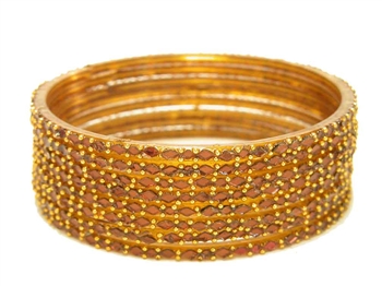 Brown glass bangles from our Prism Collection.