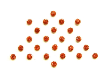 Tiny crystal bindi dots in a bright orange.