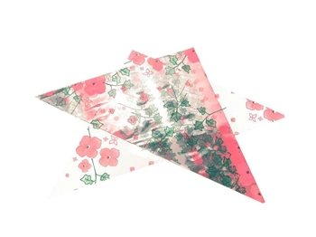 Optional Add On: 8 packs Cellophane Mylar Triangles For Rolling Henna Cones Medium Size