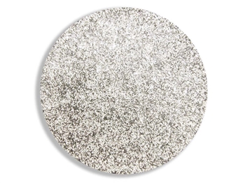 Metallic silver super fine cosmetic grade body glitter for henna paste.