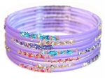 Purple Indian GLASS Bracelets Build-A-Bangle S 2.6