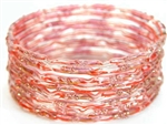 Red/Orange India GLASS Bracelet Build-A-Bangle M/L 2.10