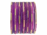 Classic Purple Glass Bangles