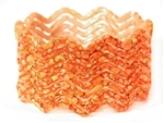 Zig Zag Orange Indian GLASS Bracelets Build-A-Bangle XL 2.12