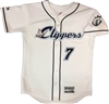 Authentic Majestic Long Island Clippers Cool Base Piped Jersey