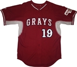 Authentic Majestic Sayville Grays Cool Base BP Jersey
