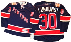 Official Reebok Premier New York Rangers #30 Lundqvist Heritage Jersey