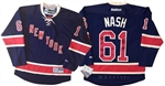 Reebok Premier NHL New York Rangers #61 Rick Nash Alt Navy Jersey