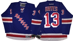 Official Reebok Premier New York Rangers #13 Kevin Hayes Home Blue Jersey