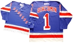 Official CCM 550 New York Rangers #1 Ed Giacomin Jersey