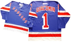 Official CCM 550 New York Rangers #1 Ed Giacomin Jersey