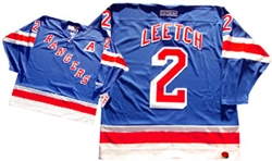 Official CCM 550 New York Rangers "A" #2 Brian Leetch Jersey