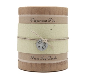 Boutique Peace Soy Candle Peppermint Pine