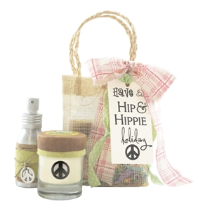 Peppermint Pine Holiday Gift Set - Votive & Room Spray