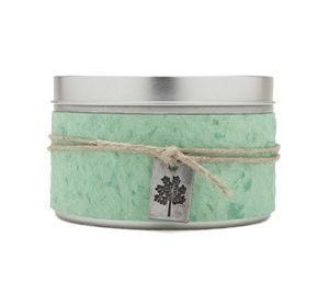 Large Tin Growth Soy Candle Rosemary Tea Tree