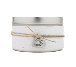 Large Tin Love Soy Candle Unscented