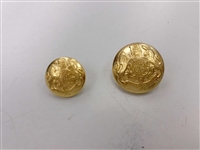 Blazer Button 109 - 2 Sizes (Golden Shiny Finish) - in Pack