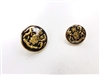 Blazer Button 111 - 2 Sizes (Golden Shield with Black Background) - in Pack