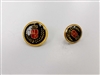 Blazer Button 129 - 2 Sizes (Red, Golden Shield on Black Background) - in Pack