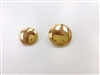 Blazer Button 132 - 2 Sizes (Plain Golden Finish) - in Pack