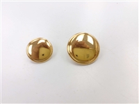 Blazer Button 132 - 2 Sizes (Plain Golden Finish) - in Pack