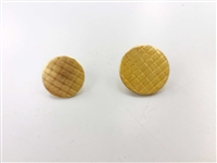 Blazer Button 133 - 2 Sizes (Golden Pattern Finish) - in Pack