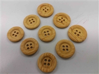 Imitation wood buttons