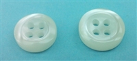 Polyester Shirt Buttons - 3mm Thickness K670N Off-White - 4 Holes