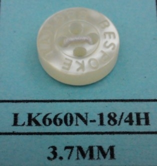 Logo Engraved Polyester Shirt Buttons - LK660N