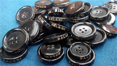 Logo-engraved Buffalo Horn Buttons