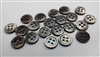 2mm Thickness Mother of Pearl (MOP) Buttons, 4-Hole, Smoke