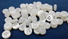 4mm Thickness Mother of Pearl (MOP) Buttons, 4-Hole, White