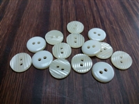 Strip Shape Creamy Shirt Buttons