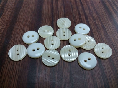 Strip Shape Creamy Shirt Buttons