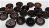 Dark Brown Horn Buttons for Suits