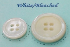 White, Bleached Pearl Suit Buttons