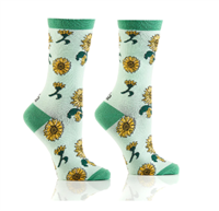 Women's Sunflower  Print Socks
