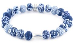 Jilzarah Dutch Blue Large Bead Bracelet