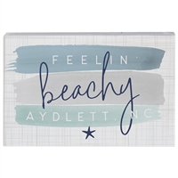 Feelin' Beachy Wood Sign 3.5x5.25