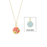 Jilzarah Beach Day Reversible Medallion Necklace