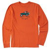 Life is Good Mens Offroad Jake Long Sleeve Crusher Tee