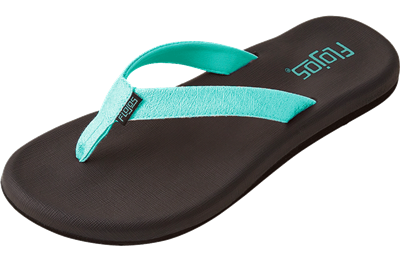 Flojos Women's Campbell Aqua Flip Flops