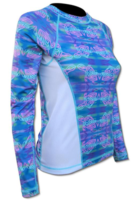 Ladies' Tormenter Shirt/Rash Guard<BR>SPF 50 Fast Dry Turtle