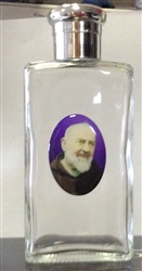 Holy Water Glass Bottle with St. Pio (100ml)