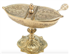 Brass Incense Boat & Spoon  Height 13cm