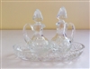 Crystal cruet set