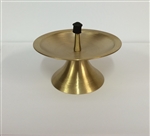 Brass spiked candleholder