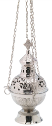 Nickel-Plated Thurible Height 28cm